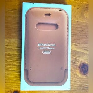 iPhone 12 mini leather sleeve